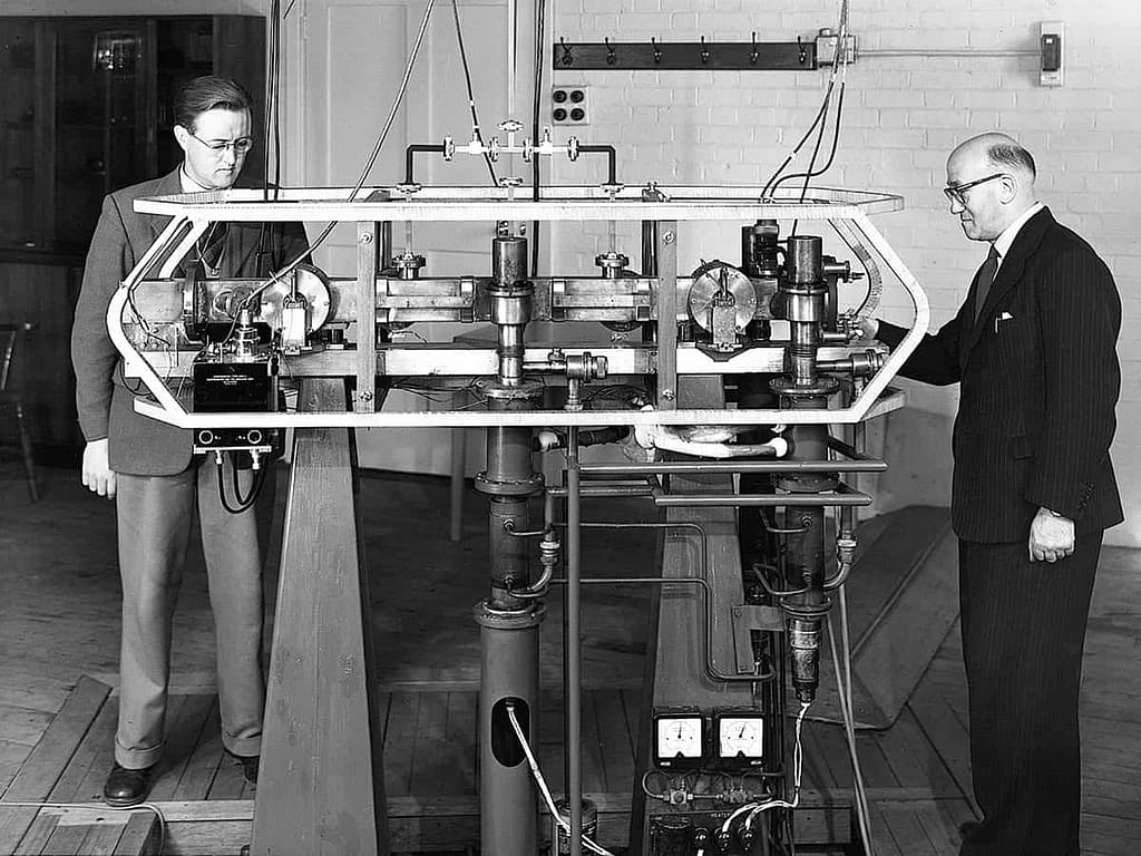 The world's first atomic clock. Essential to measuring a second and knowing how many seconds are in a decade.